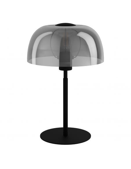 Table lamp steel and smoked glass - EGLO Solo3