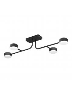 4-light LED ceiling lamp black - EGLO Clavellina