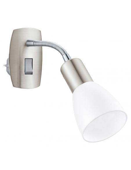 EGLO 92935 - DAKAR 3 Living Room Lamp in Matte Nickel-Steel, Chrome and Acrylic