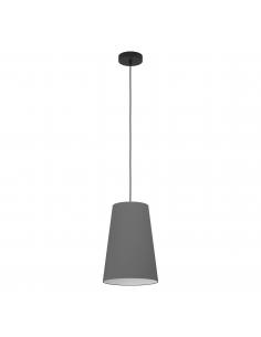 Gray textile pendant lamp - EGLO Petrosa