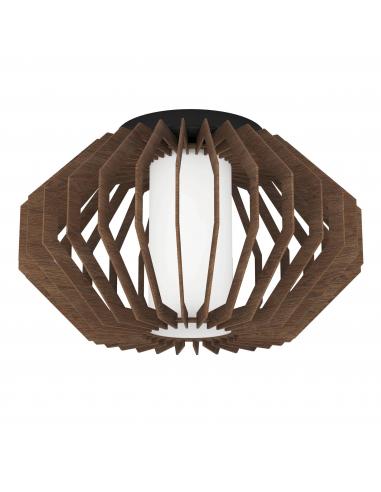 Brown wooden ceiling lamp - EGLO Rusticaria