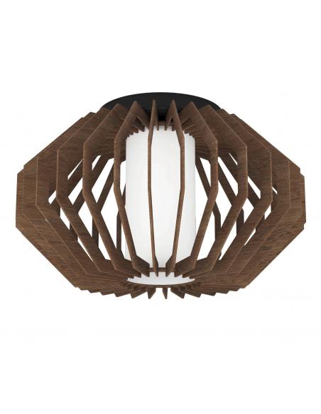 Brown wooden ceiling lamp - EGLO Rusticaria