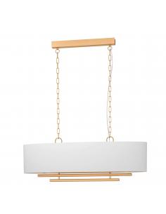 4-light hanging lamp textile - EGLO Pinetara
