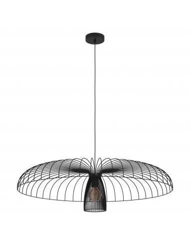 Lámpara colgante acero negro - Eglo Champerico