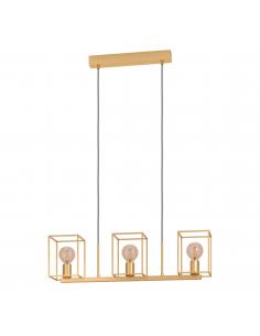 3-light pendant lamp gold steel - EGLO Cumiole