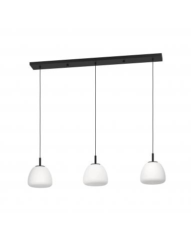 3-light hanging lamp white glass - EGLO Balmes