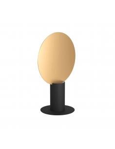 Lámpara de mesa GU10 acero negro y dorado - Eglo Sarona