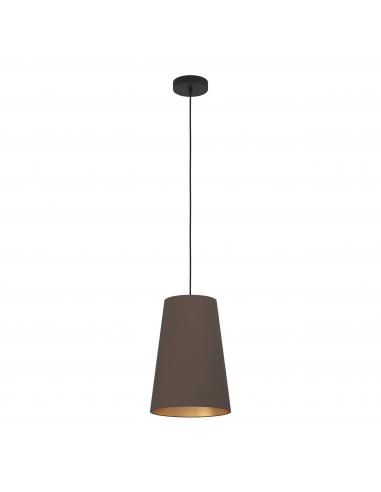 Black textile pendant lamp - EGLO Petrosa