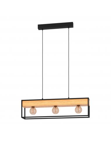 3-light pendant lamp with two planters - EGLO Libertad2