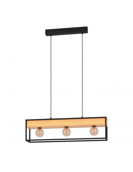 3-light pendant lamp with two planters - EGLO Libertad2