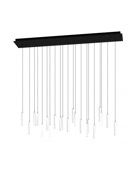 Lámpara de techo 8 luces LED cristal blanco - Eglo Sardenara