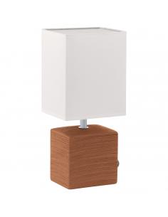 EGLO 93045 - MATARO Brown Ceramic and Textile Fabric Lamp