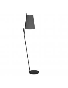 Gray textile floor lamp - EGLO Petrosa