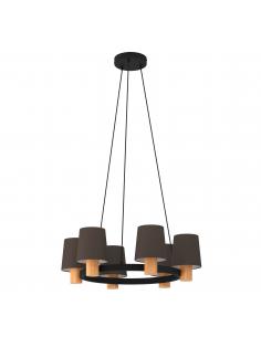 Original tricolor 6-light pendant lamp - EGLO Edale