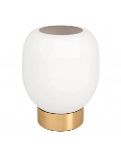 Gold table lamp with matte glass - EGLO Manzanares