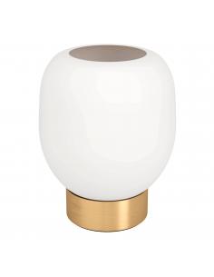 Lámpara de mesa dorada con cristal mate - Eglo Manzanares