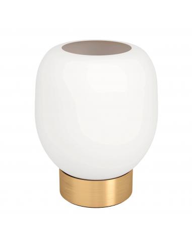 Gold table lamp with matte glass - EGLO Manzanares
