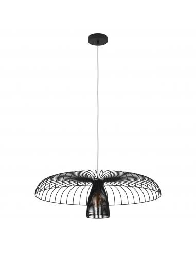 Black steel pendant lamp - EGLO Champerico