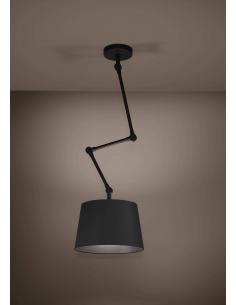 Black textile ceiling lamp - EGLO Pistunio 2