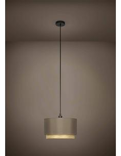 Cappuccino pendant lamp with wood - EGLO Marchena 2