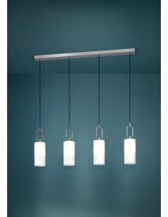 4-light pendant lamp chrome steel crystal - EGLO Majana 2