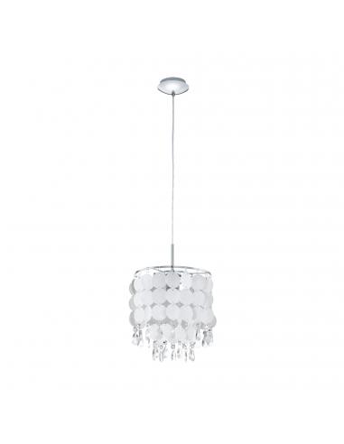 EGLO 93092 - FEDRA 2 Living Room Lamp in Chrome Steel and Sheet, glass