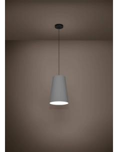 Lámpara colgante textil gris - Eglo Petrosa 2