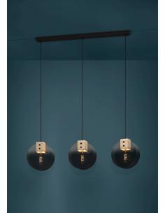 3-light hanging lamp black steel - EGLO Millena 2