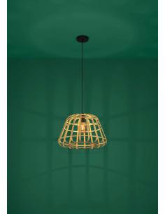 Brown wooden pendant lamp - EGLO Montezuelo 2
