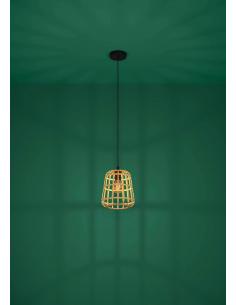 Brown wooden pendant lamp - EGLO Montezuelo 2