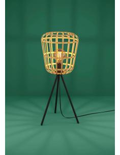 Lámpara de mesa madera marrón - Eglo Montezuelo 2