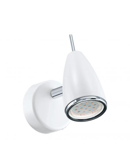 EGLO 93128 - RICCIO 2 Living Room Lamp in white steel, chrome