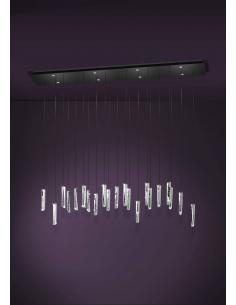 Ceiling lamp 8 LED lights white glass - EGLO Sardenara 2