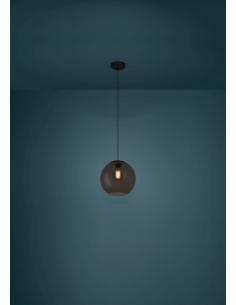Smoked black glass pendant lamp - EGLO Arangona 2