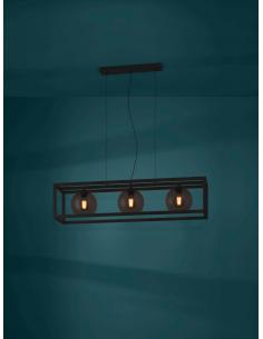 3-light pendant lamp crystal structure- EGLO Arangona 2