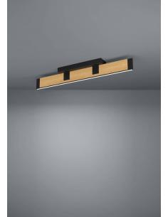 LED ceiling lamp steel and wood - EGLO Caminarro 2