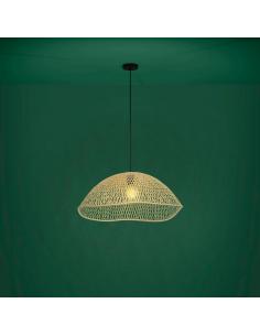Natural wood pendant lamp - EGLO Sambucona 2