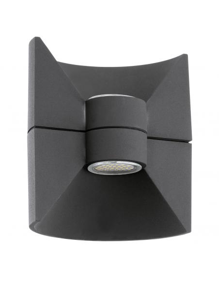 EGLO 93368 - REDONDO Anthracite Cast Aluminum LED Outdoor Wall Light