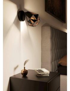 Black steel and copper wall lamp - EGLO Carlton7 2