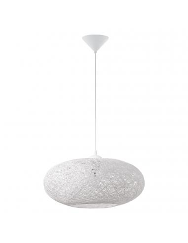 EGLO 93373 - CAMPILO Living Room Lamp in White Acrylic and Textile Yarn