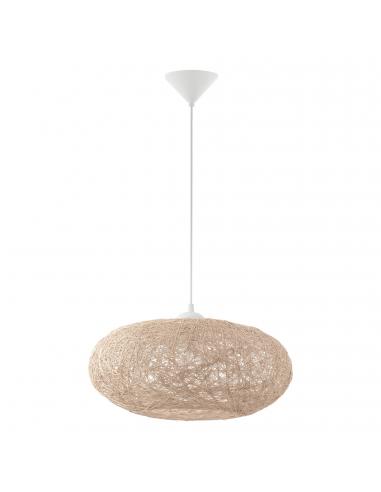 EGLO 93374 - CAMPILO Living Room Lamp in White Acrylic and Textile Yarn