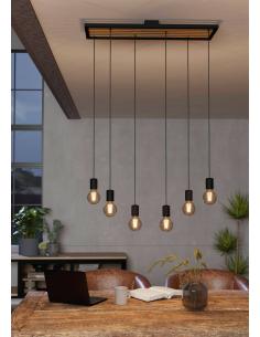 Lámpara colgante 6 luces industrial - Eglo Consett 2