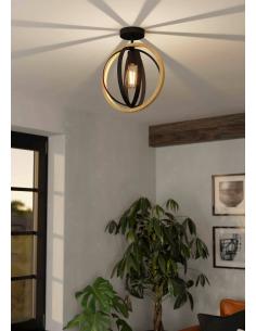 Black steel ceiling lamp - EGLO Basildon 2