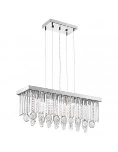 EGLO 93422 - CALAONDA Living Room Lamp in Chrome Stainless Steel and Glass