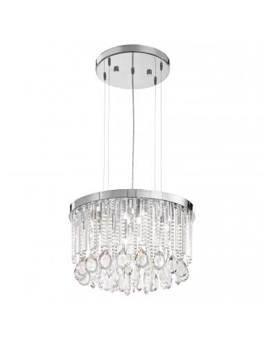 EGLO 93425 - CALAONDA Living Room Lamp in Chrome Stainless Steel and Glass