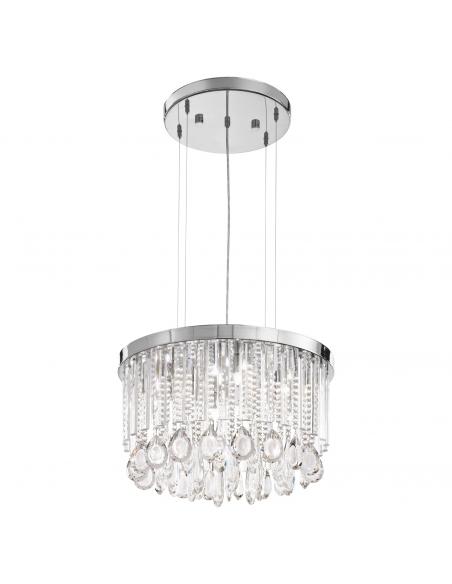 EGLO 93425 - CALAONDA Living Room Lamp in Chrome Stainless Steel and Glass