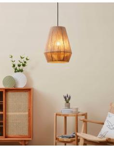Brown thread textile pendant lamp - EGLO Alderney 2