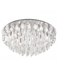 EGLO 93434 - CALAONDA Glass Ceiling Light in Chrome Stainless Steel and Glass