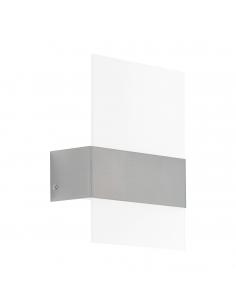 EGLO 93438 - NADELA Outdoor LED wall light in stainless steel stainless steel and satin glass