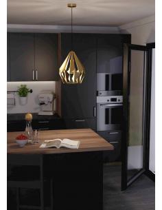 Vintage gold steel pendant lamp - EGLO Carlton 2